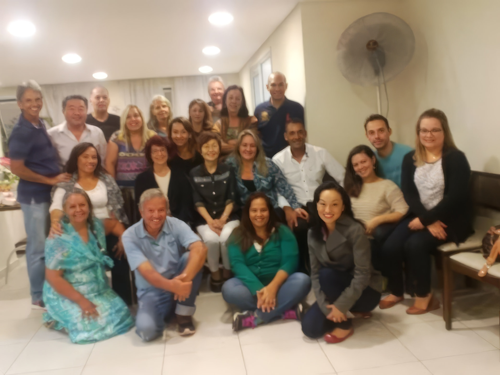 Dr. Choko Tereza Ito with a Shinri class in Brazil